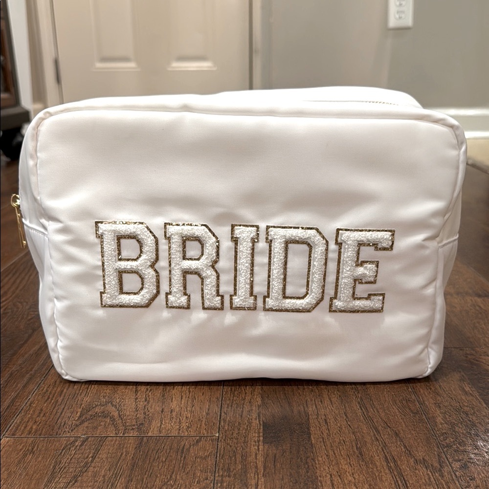 Large White Bride Makeup Bag